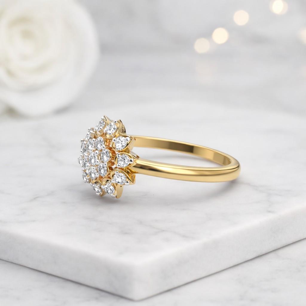 moissanite ring moissanite engagement ring moissanite flower ring moissanite cluster ring moissanite bridal ring