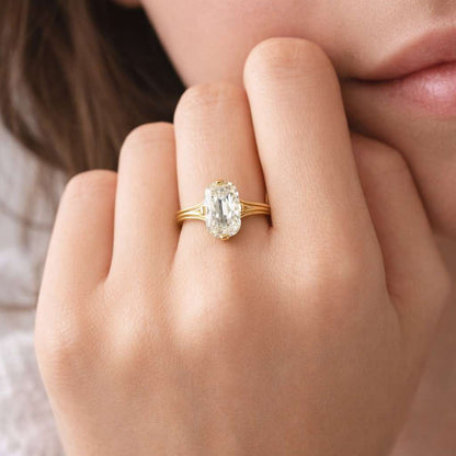 moissanite ring moissanite engagement ring moissanite solitaire ring