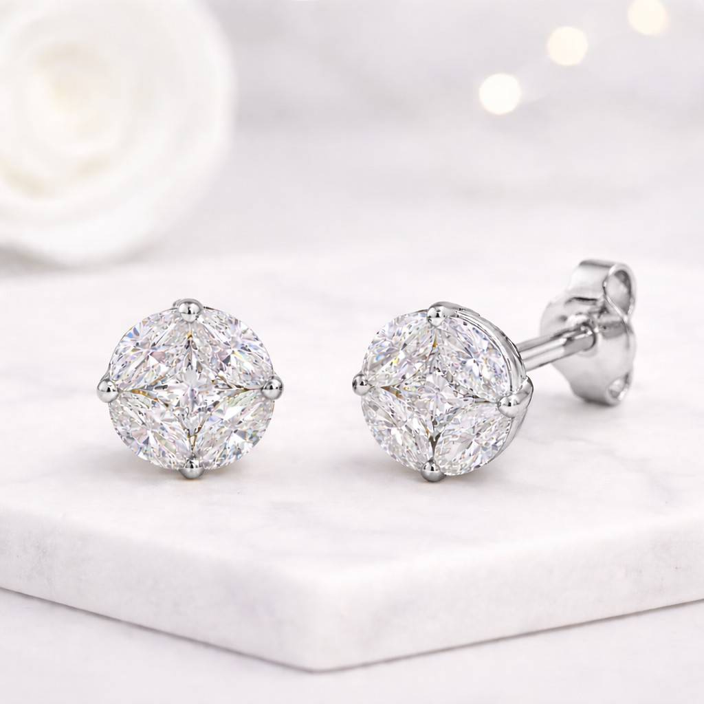 diamond earrings moissanite earrings lab diamond earrings cubic zirconia earrings cz stud earrings diamond stud earrings
