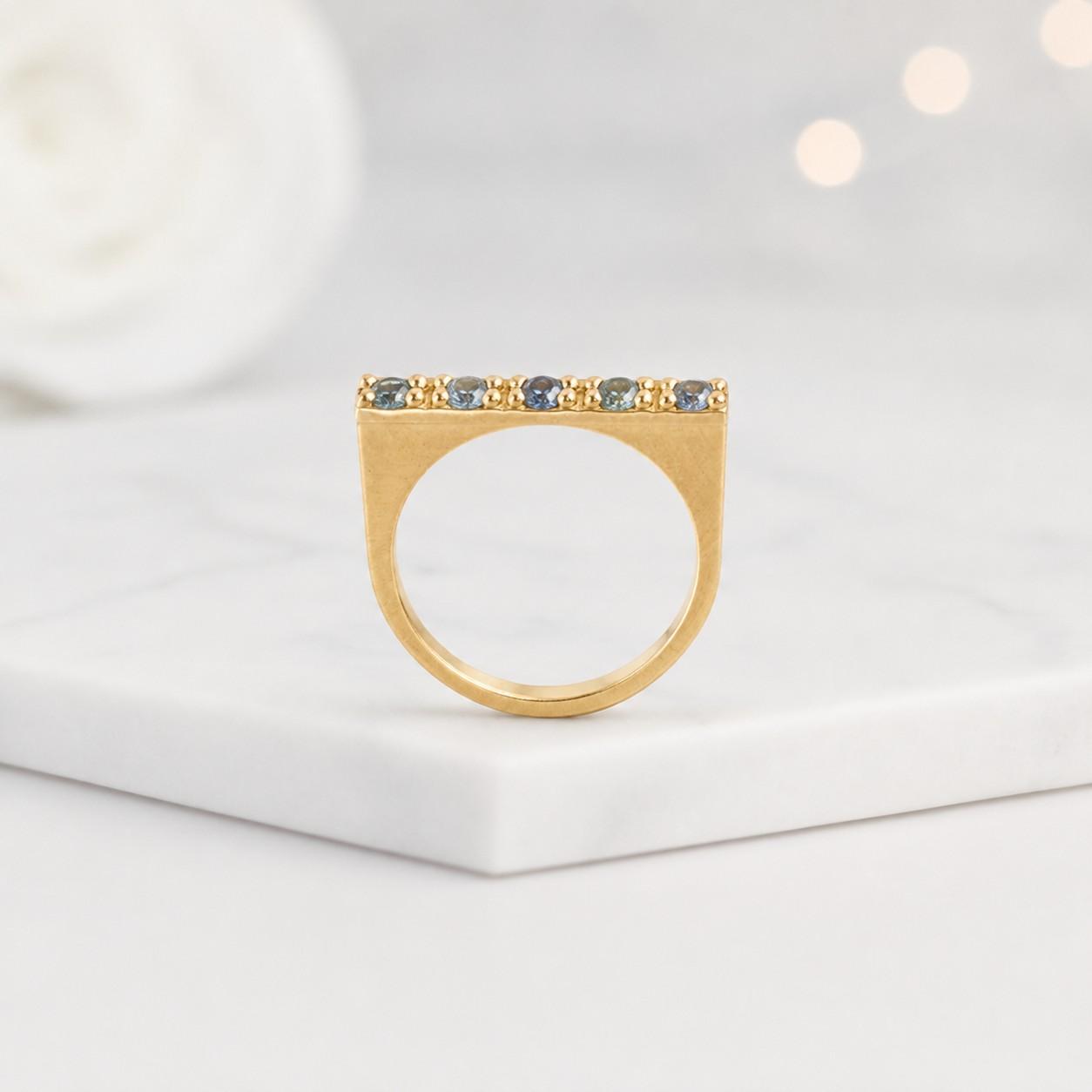 montana sapphire ring natural sapphire ring blue sapphire jewelry round sapphire ring