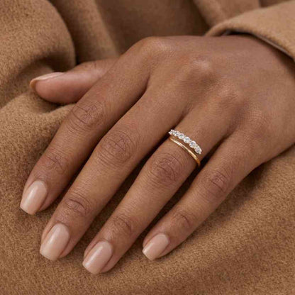 natural diamond ring round diamond ring moissanite jewelry lab diamond jewelry cubic zirconia jewelry