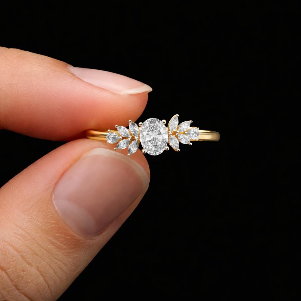 natural diamond ring simulated diamond ring ethical diamond ring conflict free diamond ring premium moissanite ring