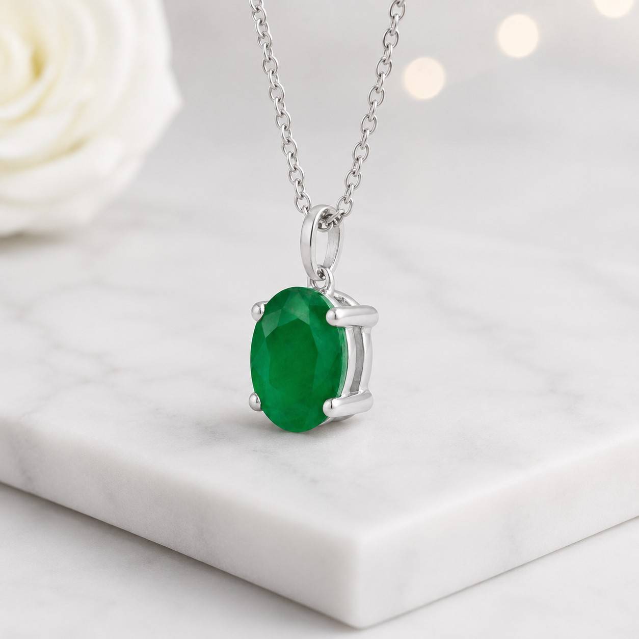 necklace bridal necklace timeless necklace polished pendant faceted stone green jewelry statement pendant charm necklace