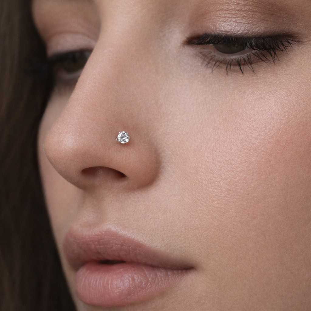 nose screw stud nose bone stud straight post stud ball back stud gemstone nose stud classic nose stud simple nose stud modern nose stud