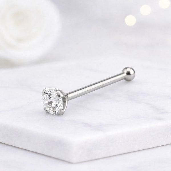 nose stud nose ring stud nose piercing jewelry nose pin crystal nose stud solitaire nose stud round stone nose stud prong set nose