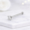 Round Cut Lab Grown Diamond Nose Stud