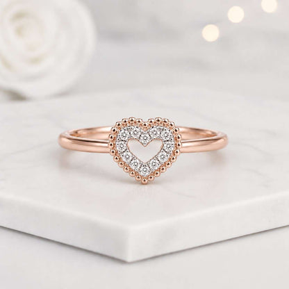 open center ring crystal heart ring shiny ring stylish ring modern jewelry classic jewelry romantic jewelry love jewelry fashion jewelry
