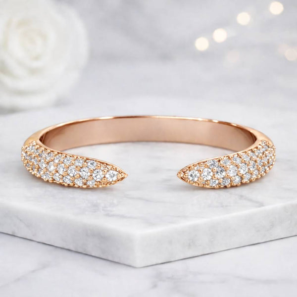 open cuff ring adjustable ring pave ring crystal ring rose gold ring stackable ring minimalist ring dainty ring women ring slim band ring statement ring everyday ring modern ring fashion ring elegant ring delicate ring