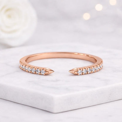 open ring nail ring wrap ring bypass ring adjustable ring gold ring thin ring stacking ring dainty ring minimalist ring