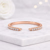 14K Yellow Gold Diamond Open Wrap Band