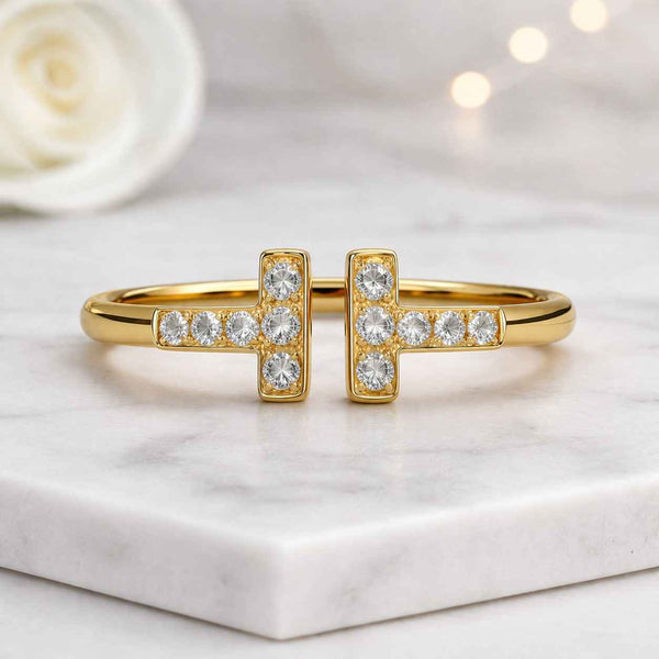 open ring t ring gold ring crystal ring pave ring geometric ring statement ring fashion ring women ring adjustable ring