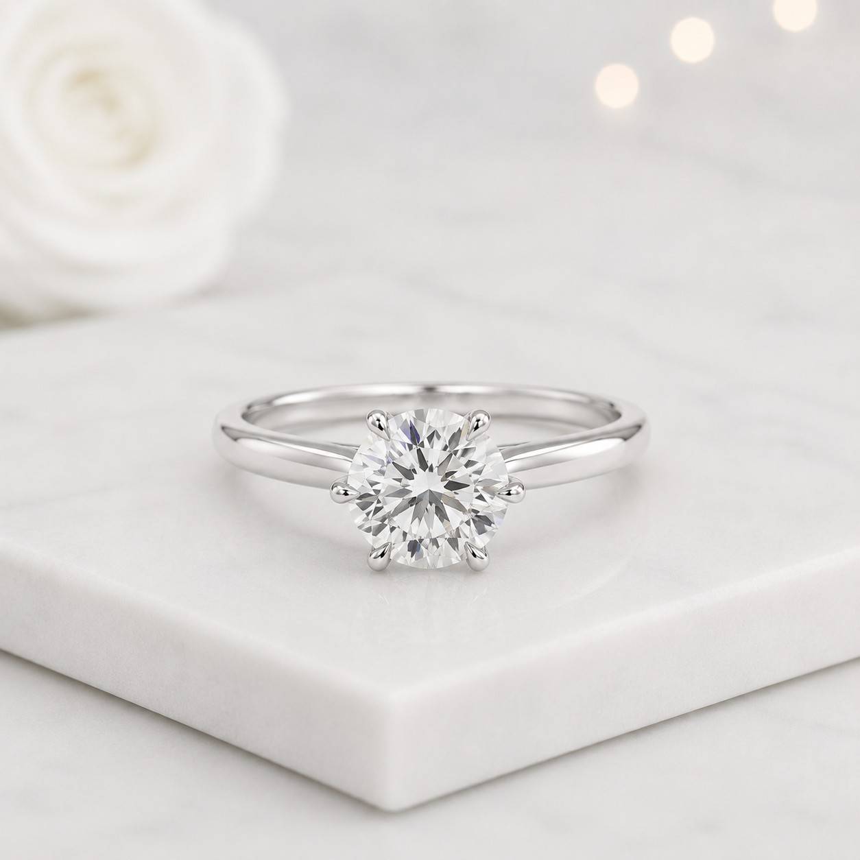 ound engagement ring round diamond ring round moissanite ring round gemstone ring brilliant round ring six prong round classic shape ring elegant shape ring timeless shape ring modern shape ring luxury shape ring fine shape ring
