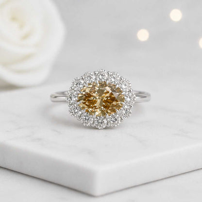 oval center ring elongated oval ring wide halo ring floral halo shape cluster halo ring scallop halo ring sunflower halo ring crown halo shape royal halo ring