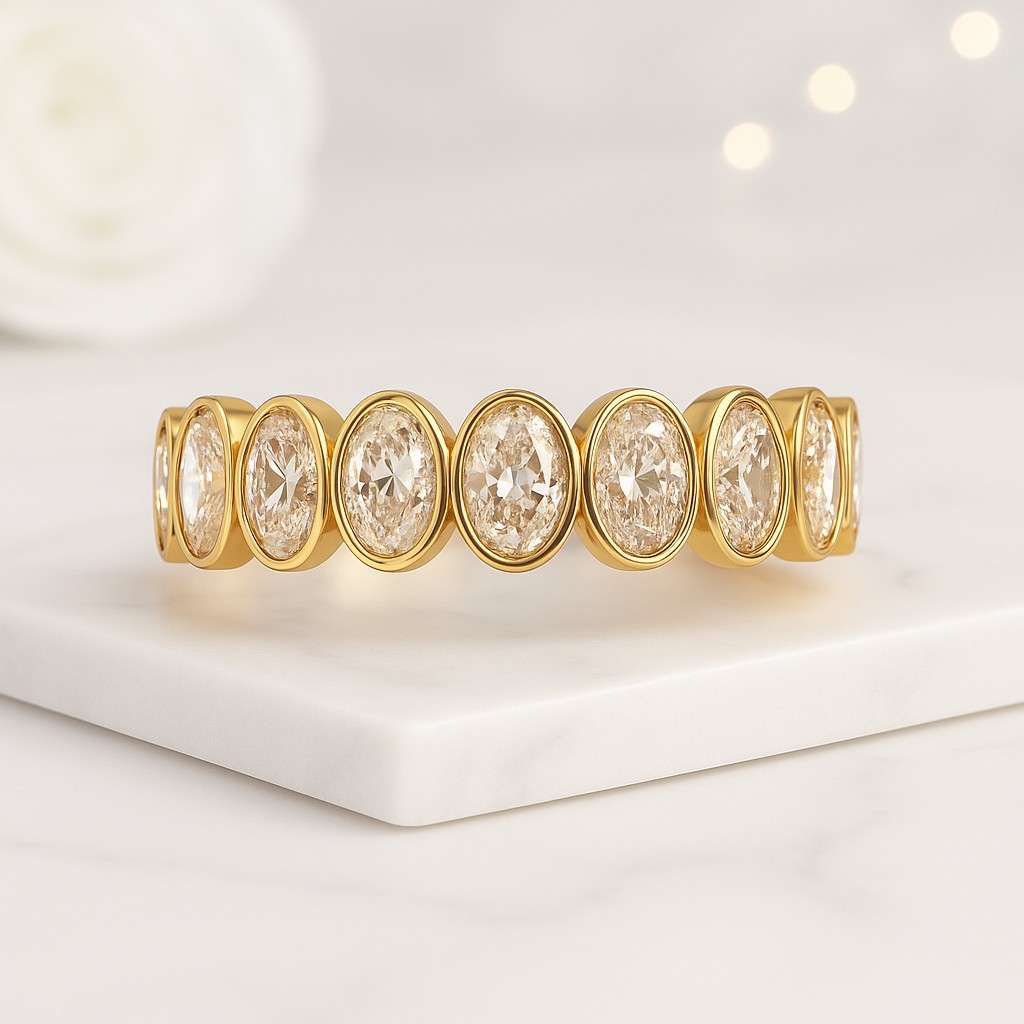 oval diamond ring oval gemstone ring bezel set ring open band ring fashion jewelry luxury jewelry women jewelry bridal jewelry wedding band anniversary