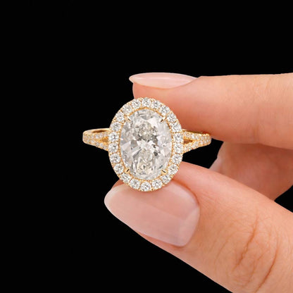 oval engagement halo engagement lab diamond ring oval diamond ring pave engagement cathedral ring