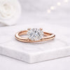 Oval Cut Lab Grown Diamond Solitaire Engagement Ring