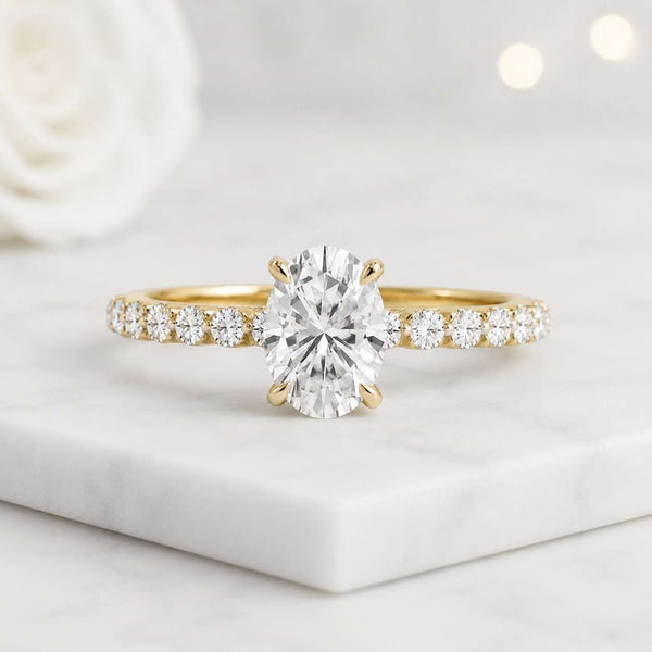 oval ring engagement ring solitaire ring pave ring gold ring promise ring bridal ring women ring fine jewelry luxury ring elegant ring dainty ring minimal ring classic ring