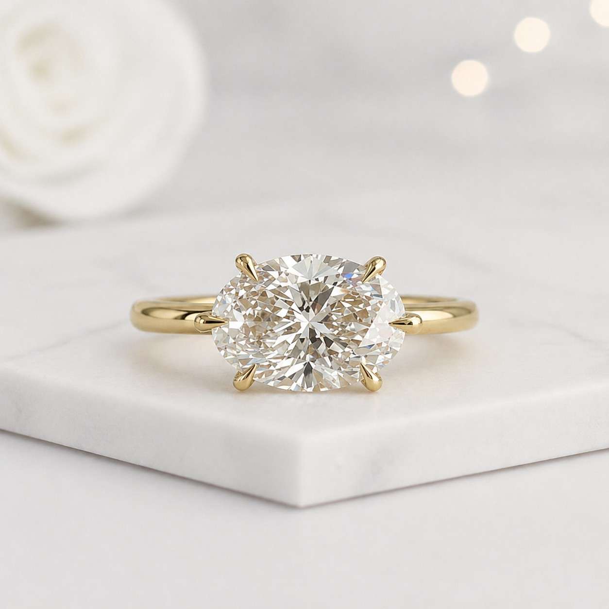 oval ring solitaire ring engagement ring gold ring promise ring bridal ring statement ring fine jewelry luxury ring elegant ring classic ring handmade ring custom ring women ring oval stone ring prong set ring