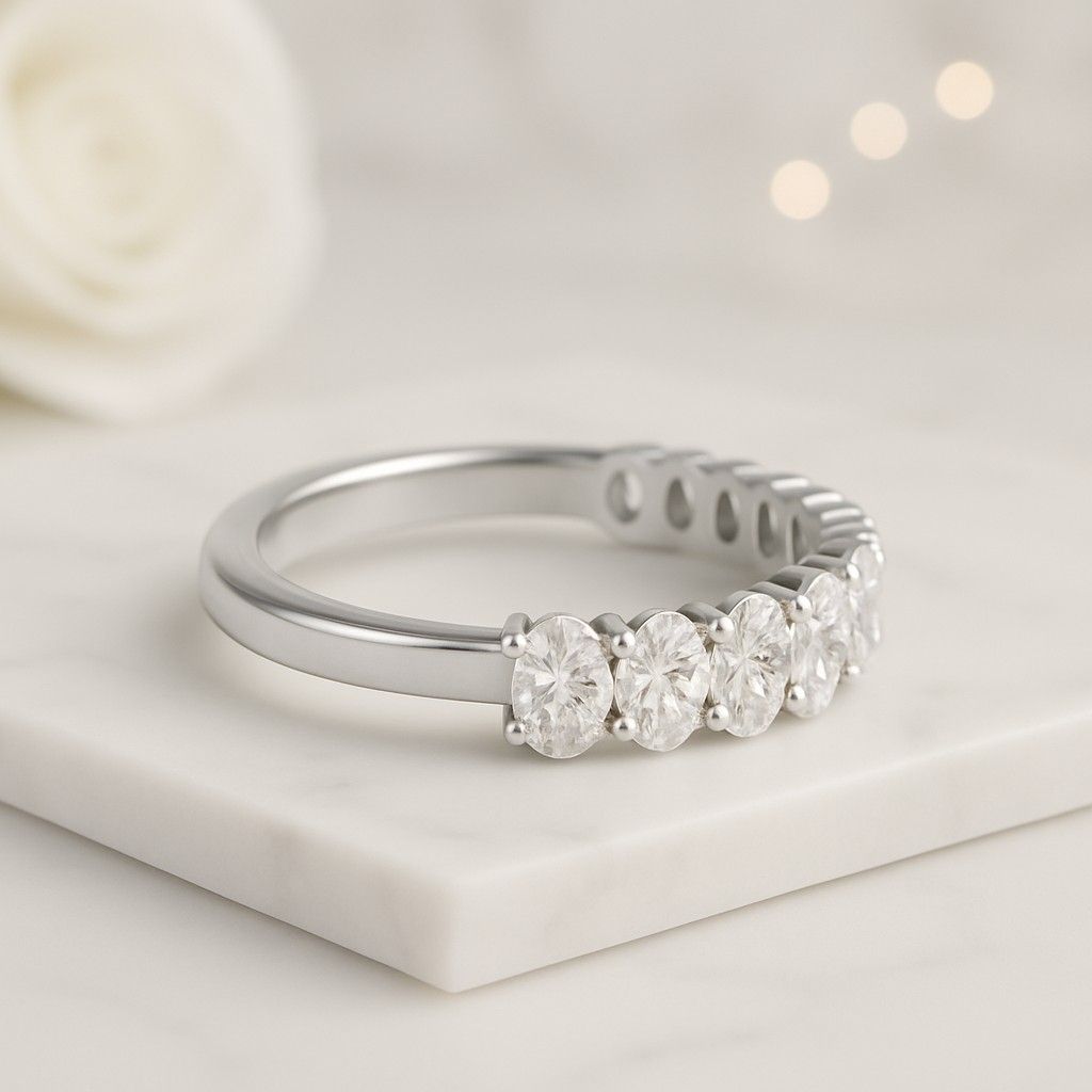oval shape ring elongated oval ring brilliant cut ring fancy cut ring symmetrical ring multi stone ring