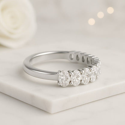 oval shape ring elongated oval ring brilliant cut ring fancy cut ring symmetrical ring multi stone ring