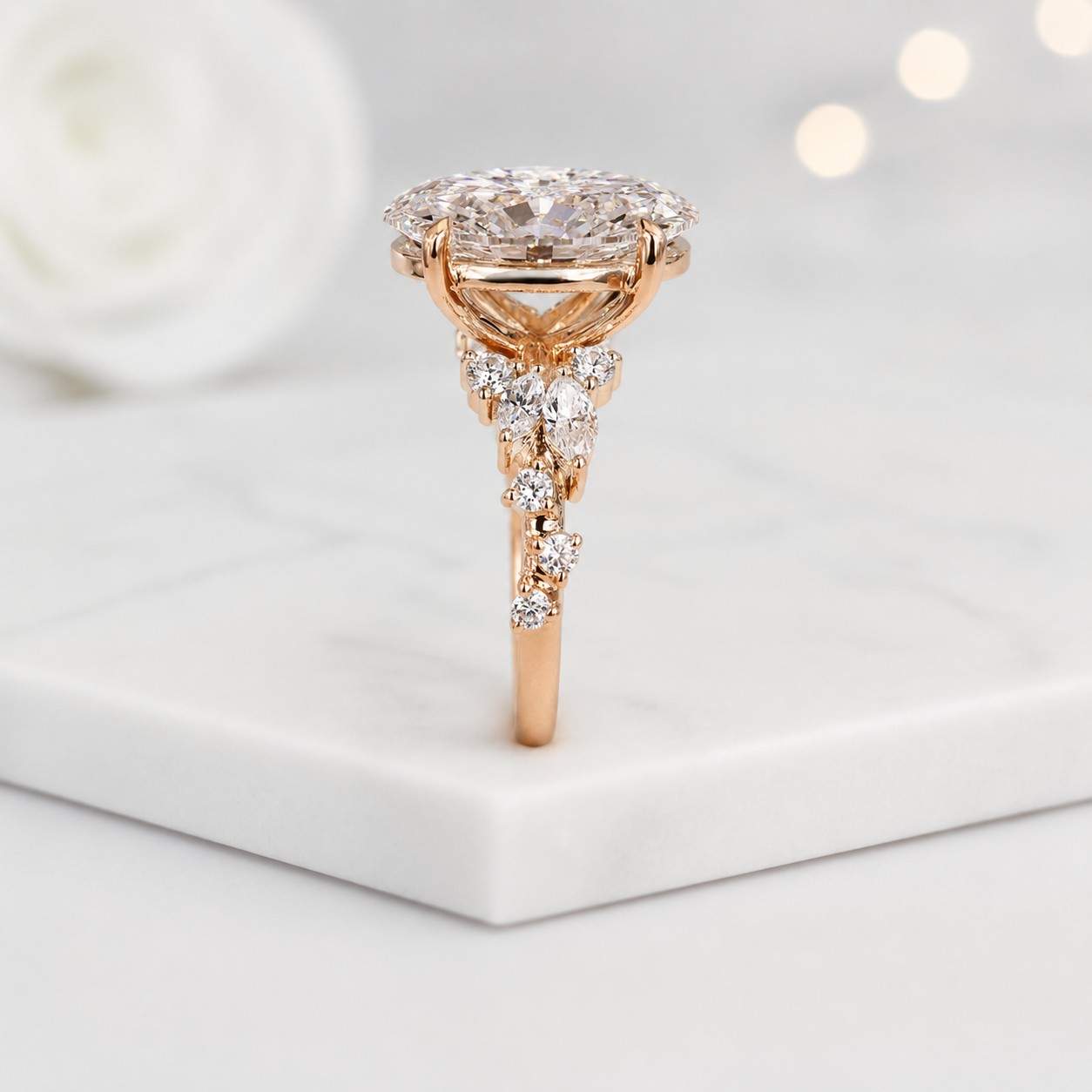 oval solitaire ring oval bridal ring oval gemstone ring oval center stone ring oval cut diamond ring