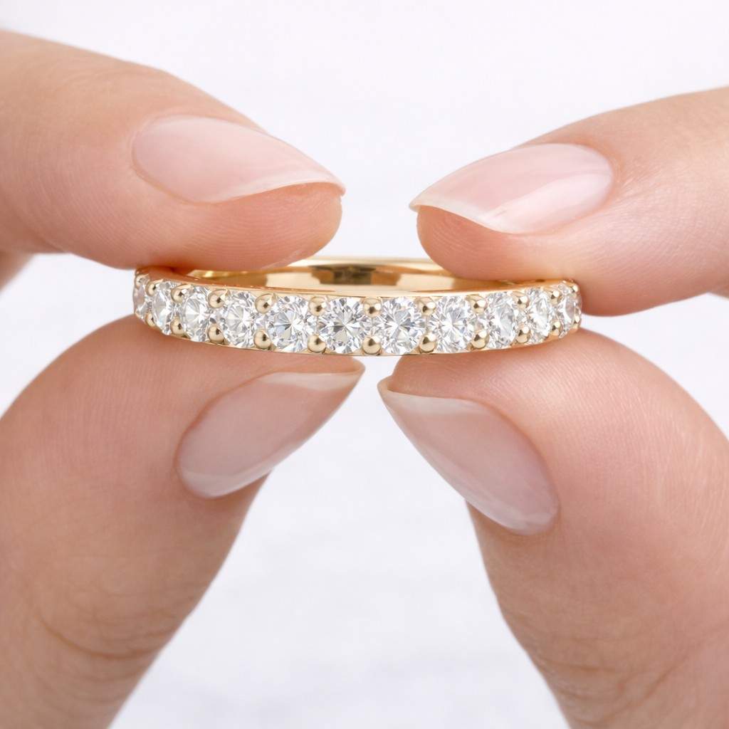 pave band ring stack ring wedding jewelry bridal jewelry thin wedding band diamond wedding band gold wedding band delicate band ring stacker ring nesting ring matching band