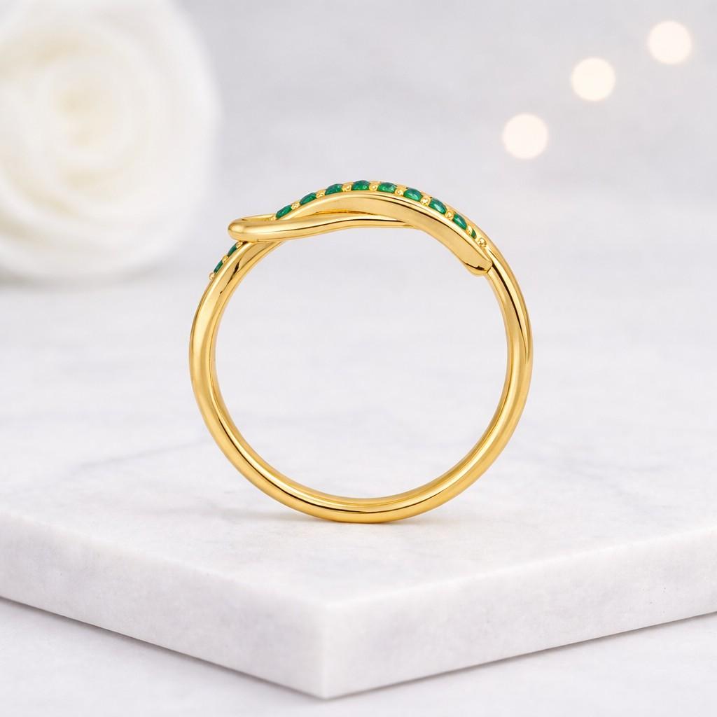 pave ring emerald jewelry green gemstone jewelry yellow gold ring crossover jewelry infinity jewelry loop ring split shank ring band ring cocktail ring dress ring daily ring stylish ring chic ring classic ring