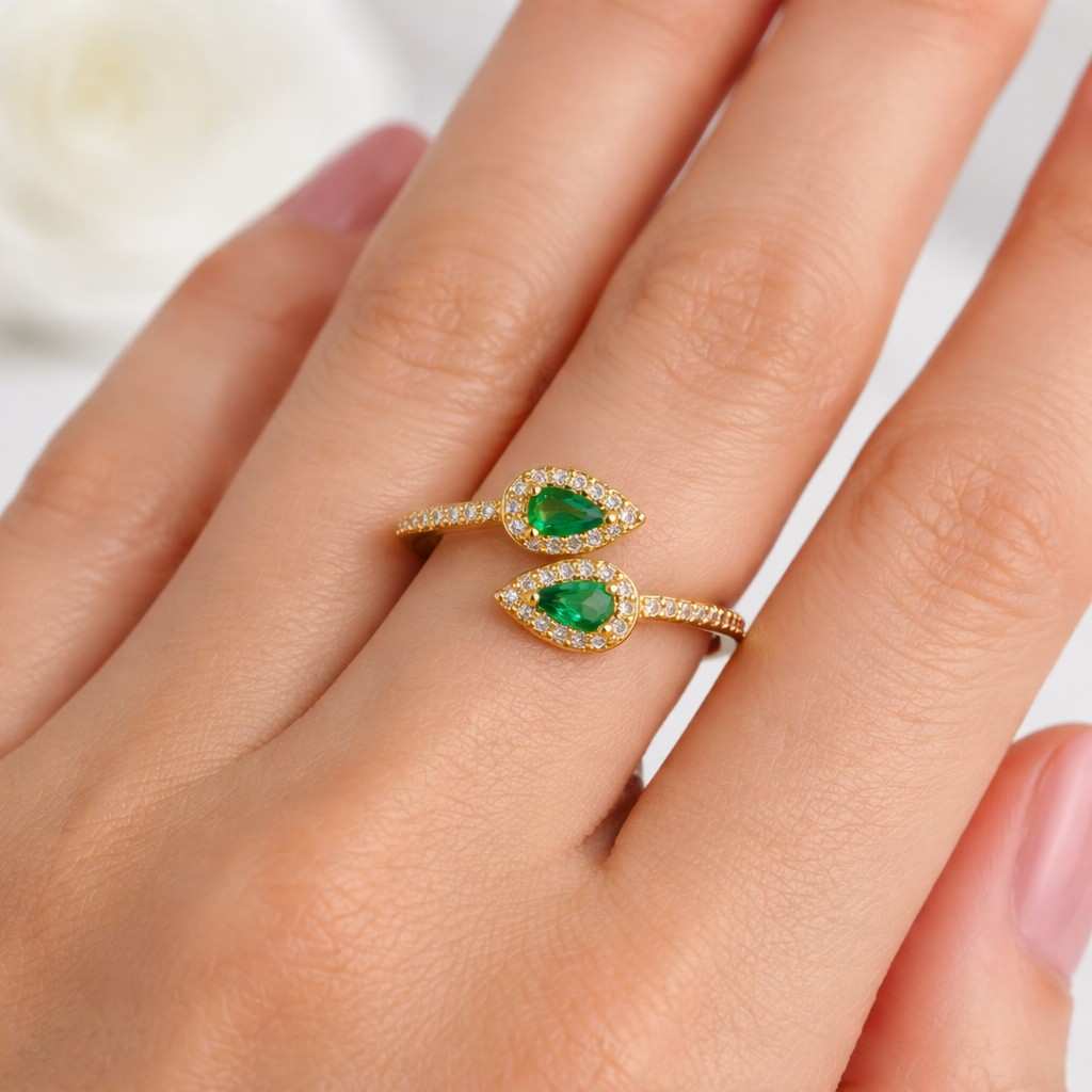 pear cut ring pear shape ring teardrop ring double pear ring pear halo ring pear gemstone ring pear engagement ring