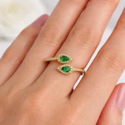 pear cut ring pear shape ring teardrop ring double pear ring pear halo ring pear gemstone ring pear engagement ring