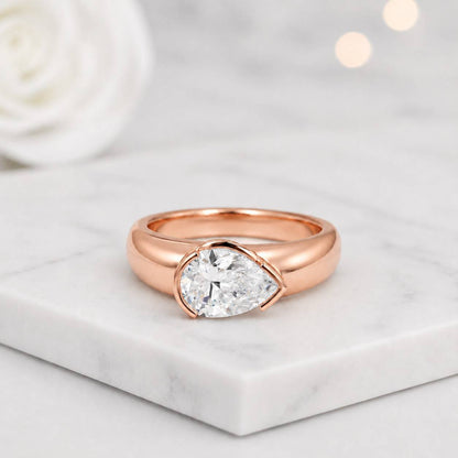 pear diamond jewelry pear moissanite jewelry pear lab diamond pear cz ring gemstone engagement ring gemstone bridal ring gemstone solitaire ring brilliant stone ring sparkling stone ring