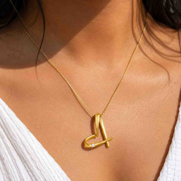 personalized jewelry name initial gift everyday necklace minimalist pendant modern necklace simple pendant elegant necklace