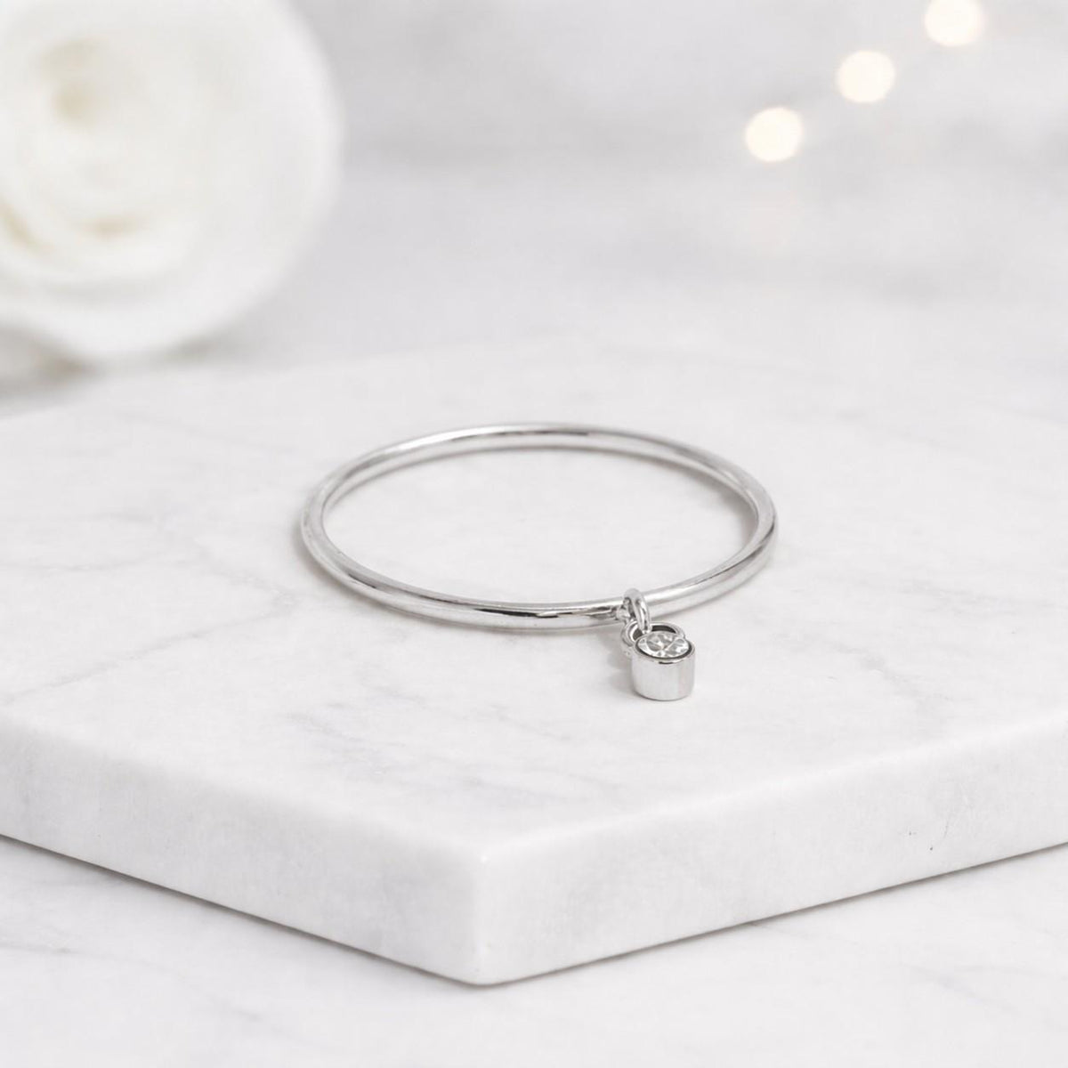 petite ring small charm ring floating charm ring drop stone ring clean design ring polished band ring shiny ring gift for women bridal ring band promise style ring layering jewelry ring stack ring lover gift feminine ring