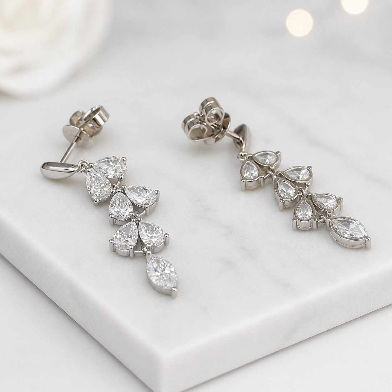 platinum earrings 925 silver earrings sterling silver earrings silver drop earrings silver bridal earrings silver statement earrings