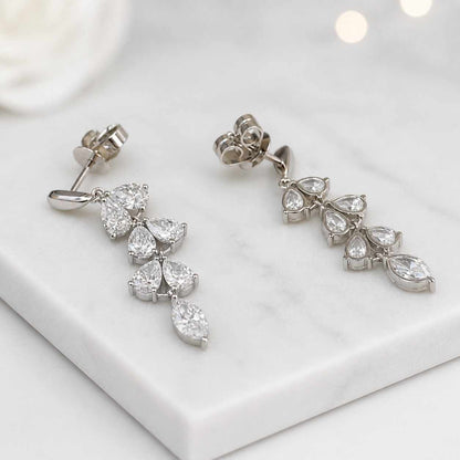 platinum earrings 925 silver earrings sterling silver earrings silver drop earrings silver bridal earrings silver statement earrings