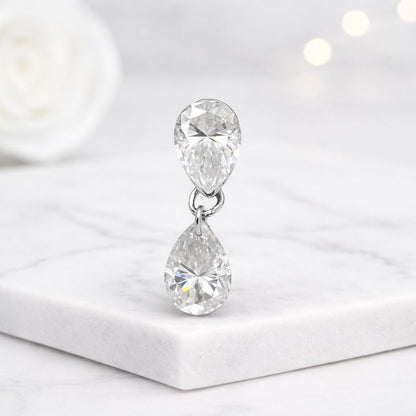 platinum earrings platinum jewelry platinum drops 925 silver earrings sterling silver earrings silver drop earrings