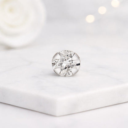 polished nose stud shiny nose stud small nose jewelry lightweight nose stud comfortable nose stud piercing stud