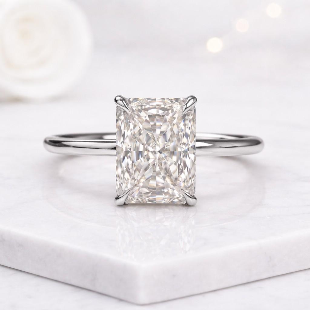 polished ring sparkle ring center stone ring wedding ring jewelry gift ring stackable ring