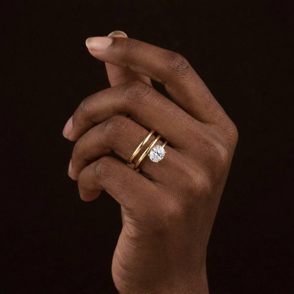 premium metal ring bridal metal ring custom metal ring elegant metal ring sleek metal ring cool tone ring