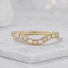  Lab Grown Diamond Curved Wedding Band 