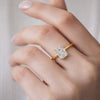 women ring bridal ring promise ring fine jewelry elegant ring rectangular stone classic ring handmade ring