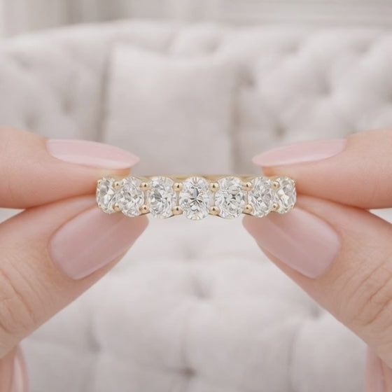  Half Eternity Stacking Ring