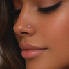 stud silver nose stud tiny nose stud dainty nose stud minimal nose stud clear stone stud everyday nose stud women nose