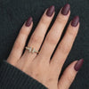 double t ring crossover ring open band ring gemstone ring gold band ring crystal band ring petite ring delicate ring