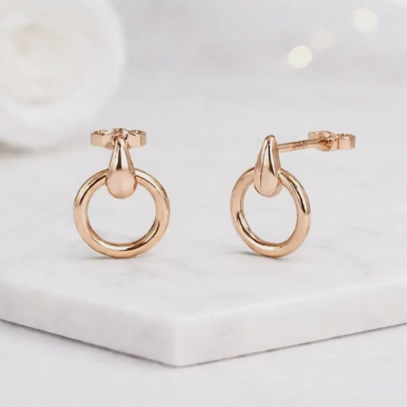 rose gold earrings tiny hoop earrings small circle earrings open hoop studs drop hoop earrings chic earrings