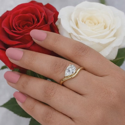 CVD Diamond Solitaire Ring