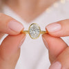 Oval Bezel Promise Ring
