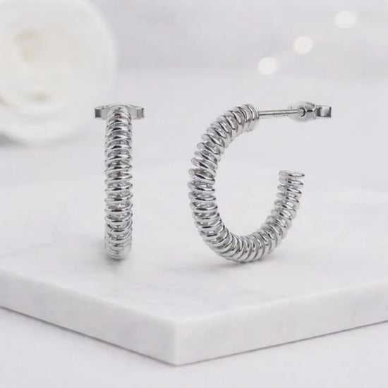 ribbed hoop earrings rope hoop earrings wire hoop earrings rounded hoop earrings curved hoop earrings