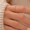 oval bead ring bead band ring gold band ring rose gold band minimalist band dainty band stacking band everyday band