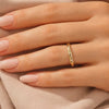 everyday ring simple band tiny diamond ring polished ring modern ring clean design ring promise ring bridal band fine jewelry handmade ring