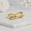 infinity jewelry twisted band wave band crossover band fluid band sculpted band modern jewelry abstract jewelry loop jewelry